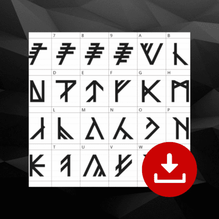 Arka Alphabet Font