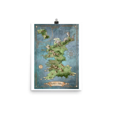 Duchies of Albion Map Print